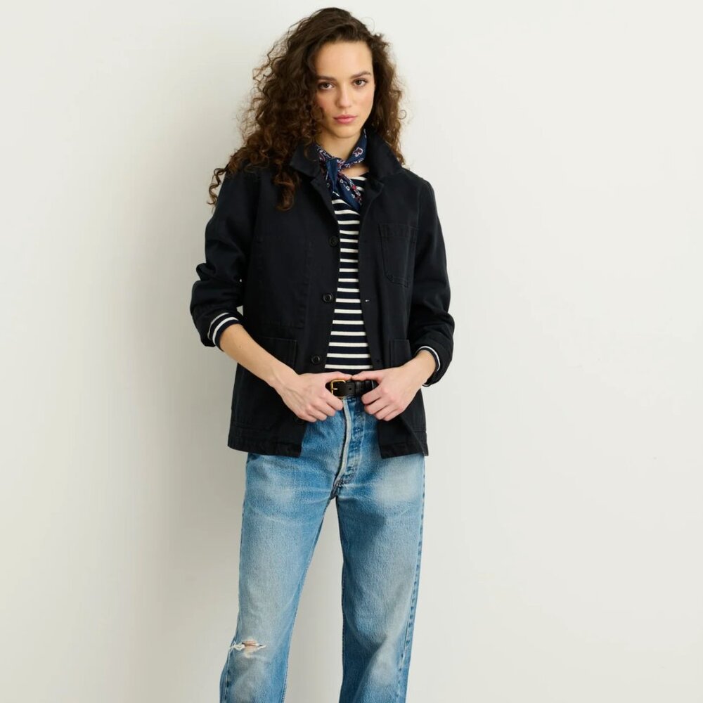 Alex Mill Britt Work Jacket in Recycled Denim